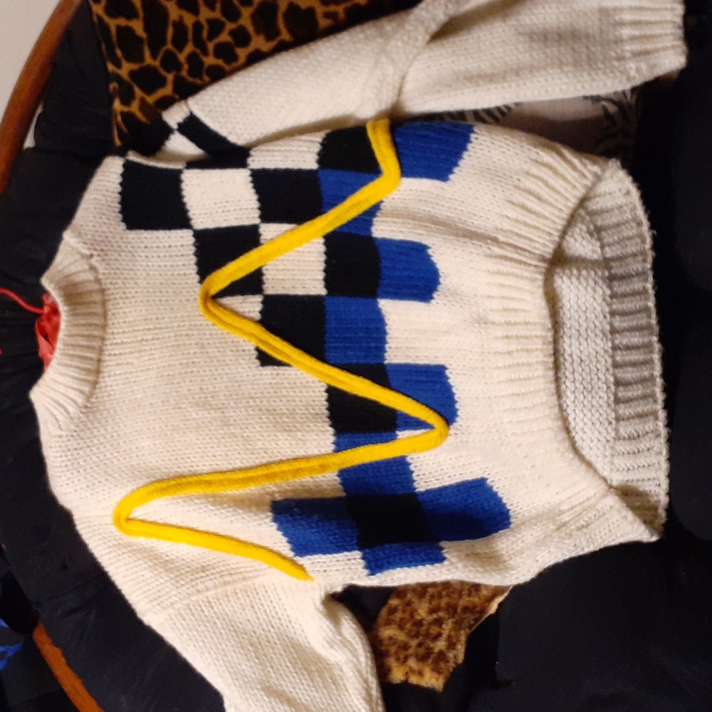 UNIQUE Vintage cherry stix sweater!!